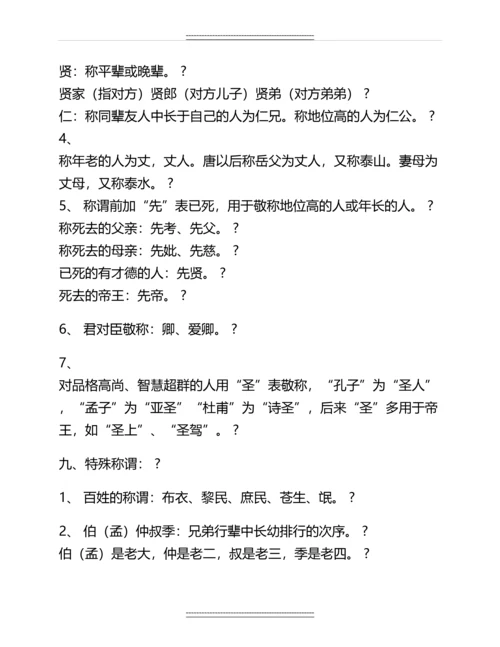 初中语文文学常识知识点归纳名师资料.docx