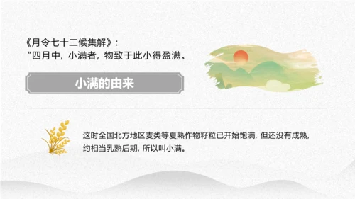 小满节气介绍PPT模板