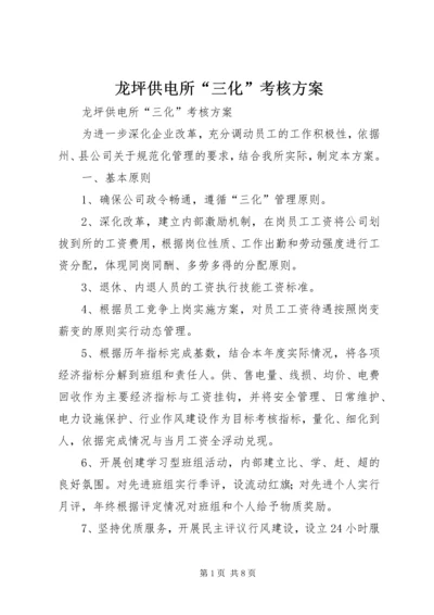 龙坪供电所“三化”考核方案.docx