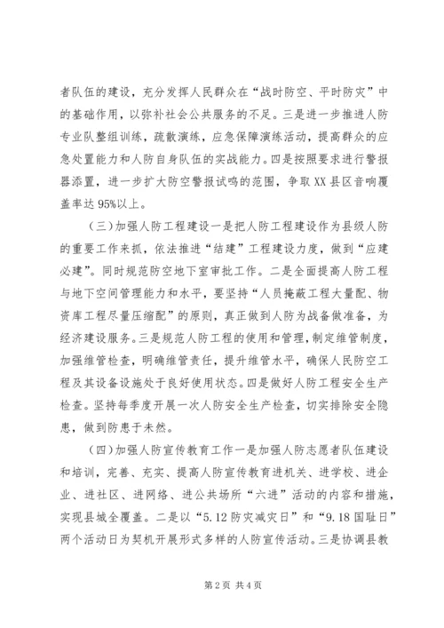 人防办某年工作计划.docx