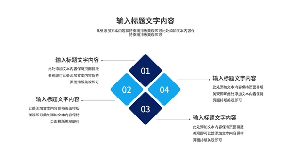 蓝色简约风年终工作总结汇报PPT模板