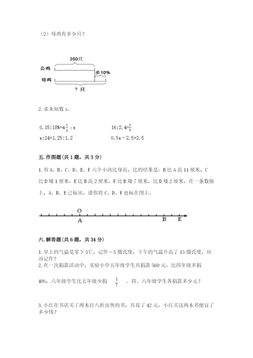 廊坊市固安县六年级下册数学期末测试卷精品及答案.docx