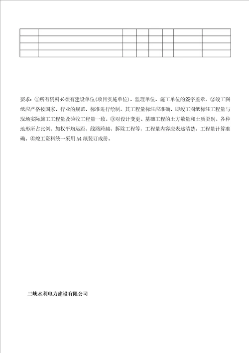 某工程竣工资料清单