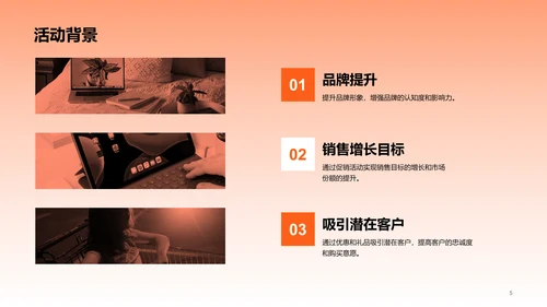 红色商务促销活动策划PPT模板