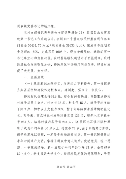 书记调研报告4篇.docx