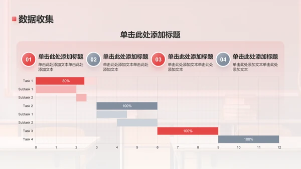 红色扁平风论文答辩PPT模板