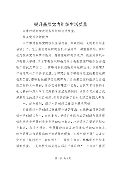 提升基层党内组织生活质量.docx