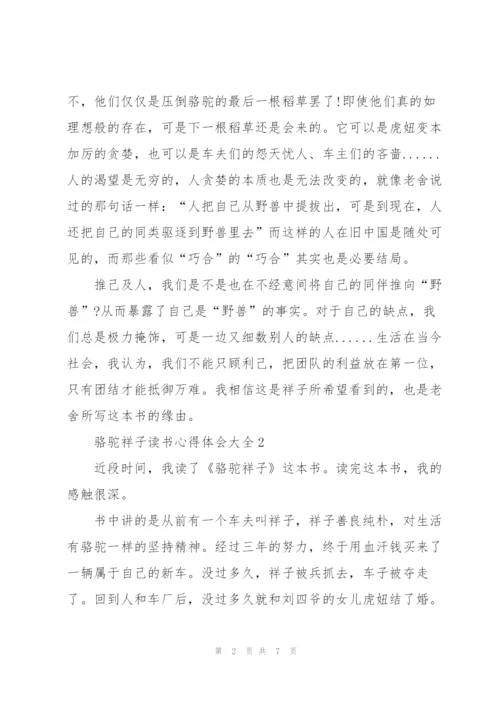 骆驼祥子读书心得体会大全.docx