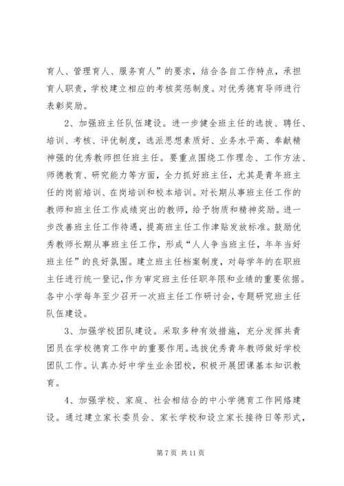 学校未成年人思想道德建设工作情况汇报.docx