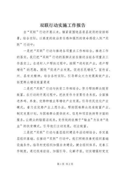 双联行动实施工作报告.docx