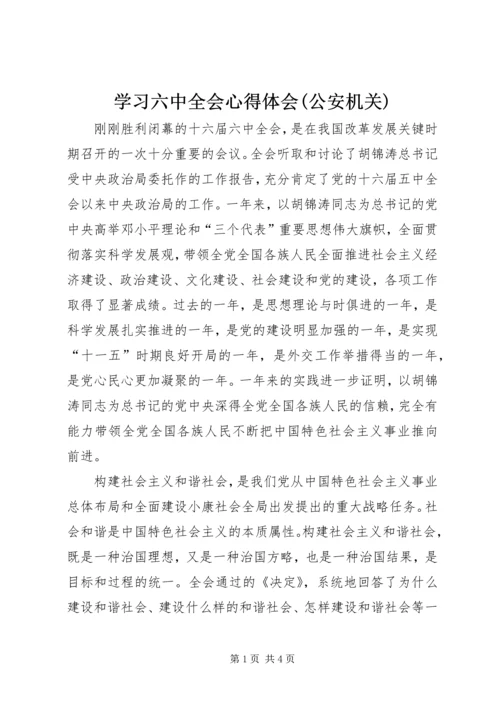 学习六中全会心得体会(公安机关) (3).docx