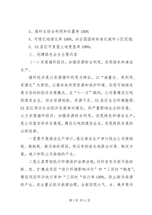 关于创建绿色企业的实施意见 (4).docx