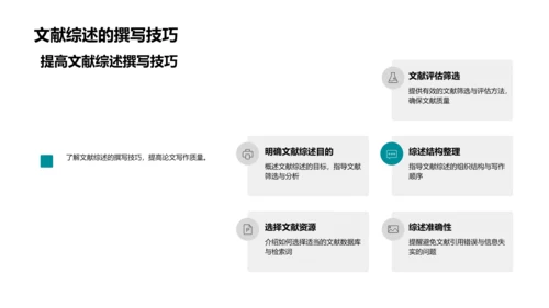 文学研究技能讲解PPT模板