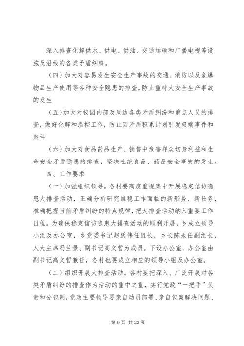 西城乡政府稳定信访实施方案.docx