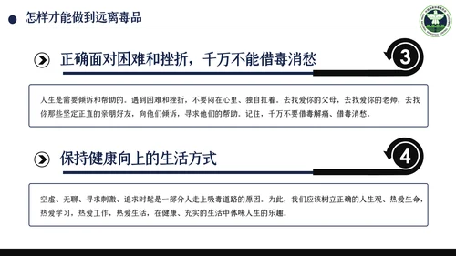 国际禁毒日珍爱生命远离禁毒教育知识PPT模板