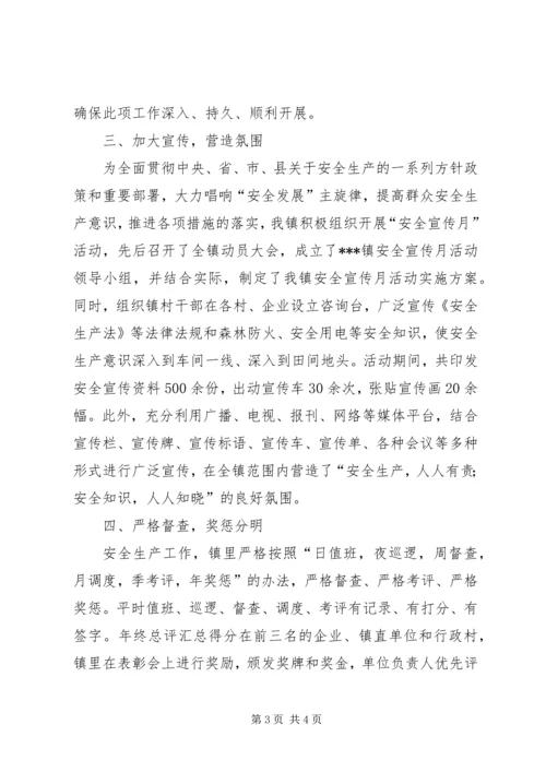 乡镇负责人在安全生产工作表态讲话.docx