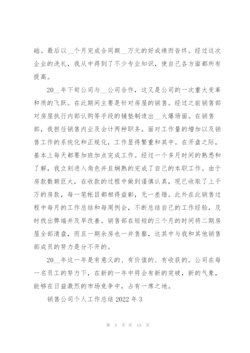 销售公司个人工作总结2022年.docx