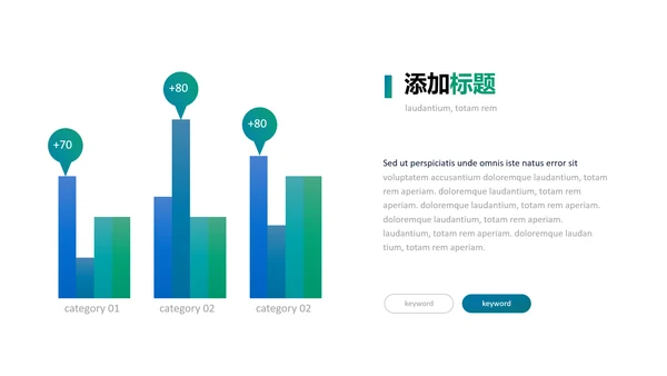 现代渐变绿创意风格公司简介商务PPT模板