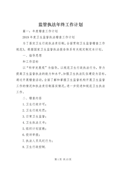 监管执法年终工作计划 (2).docx