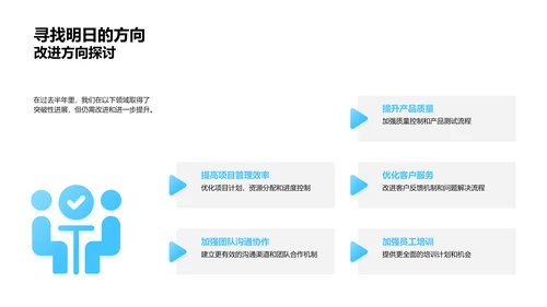 年中业绩与展望报告PPT模板