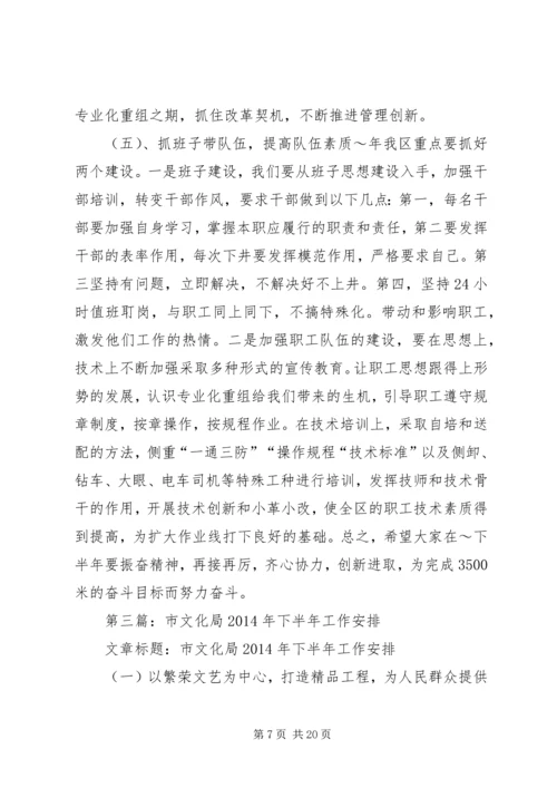 第一篇：乡镇下半年工作安排 (2).docx