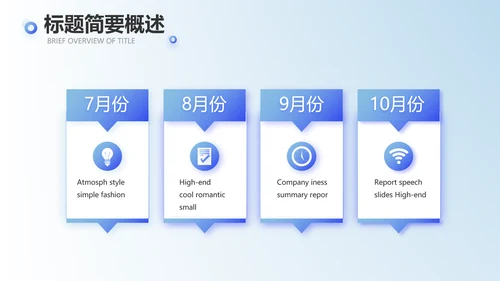 蓝色创意终工作总结PPT