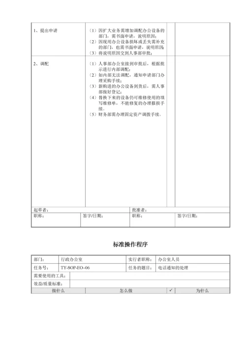 人力资源部SOP(标准操作手册).docx