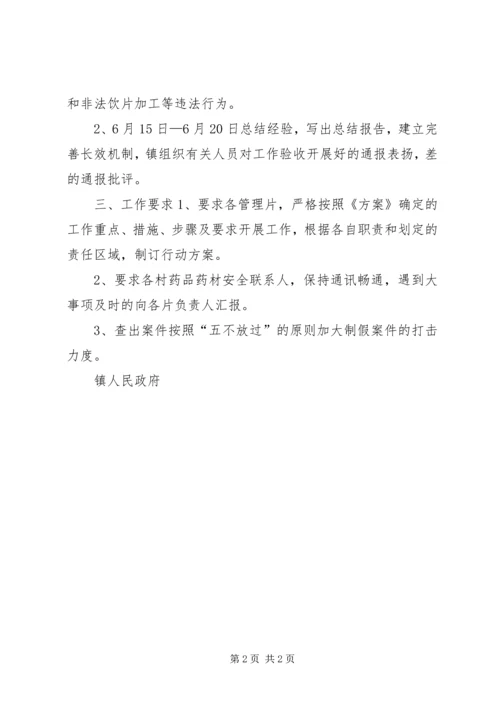 镇药品药材安全治理整治活动方案 (3).docx