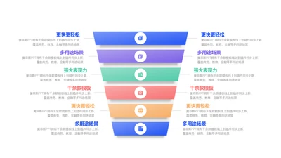 简约风并列关系多项PPT内容页