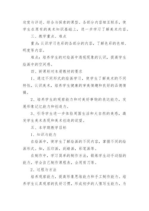 美术教师教学计划.docx