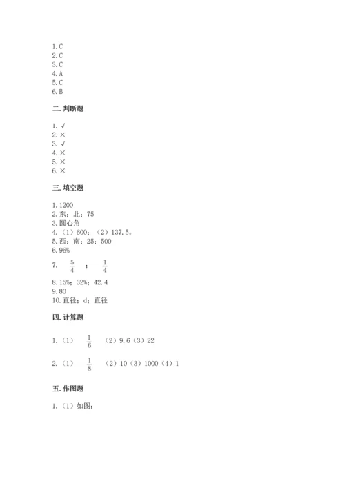 人教版六年级上册数学期末测试卷精品【满分必刷】.docx