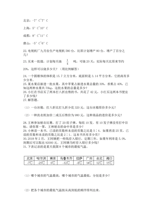 小升初数学应用题50道（重点班）.docx