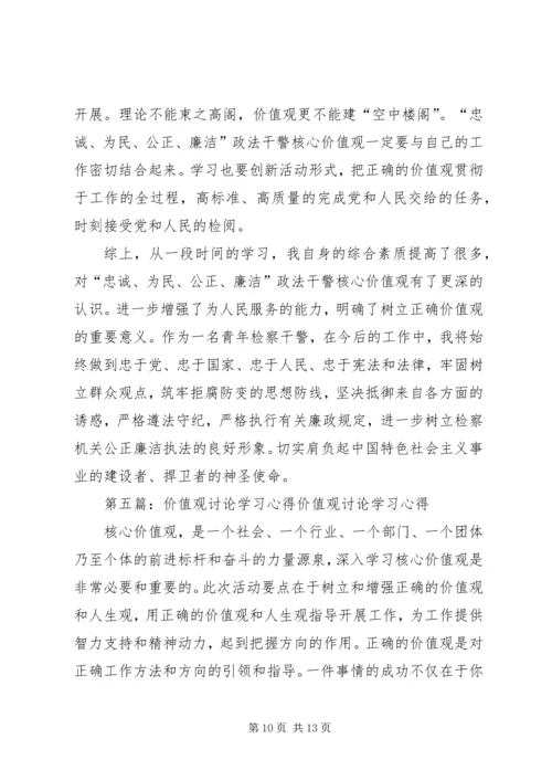 价值观学习心得.docx