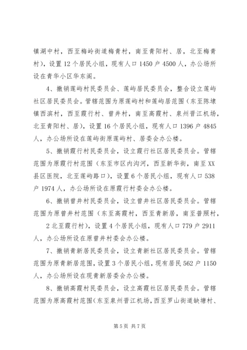 关于拟设立盛堂社区居委会的请示.docx