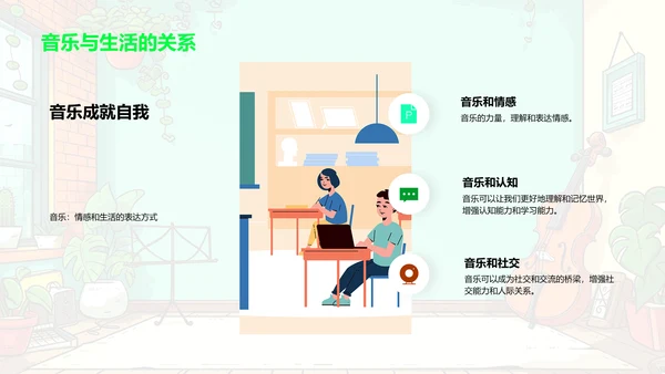 家庭音乐教育实践PPT模板