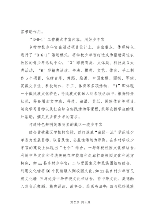 学校少年宫情况汇报.docx