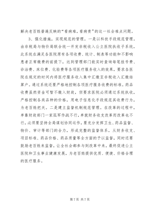 公立医院财务收支管理的调查与思考.docx