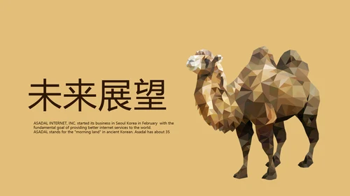 沙漠骆驼西域文化旅游圣地动态PPT
