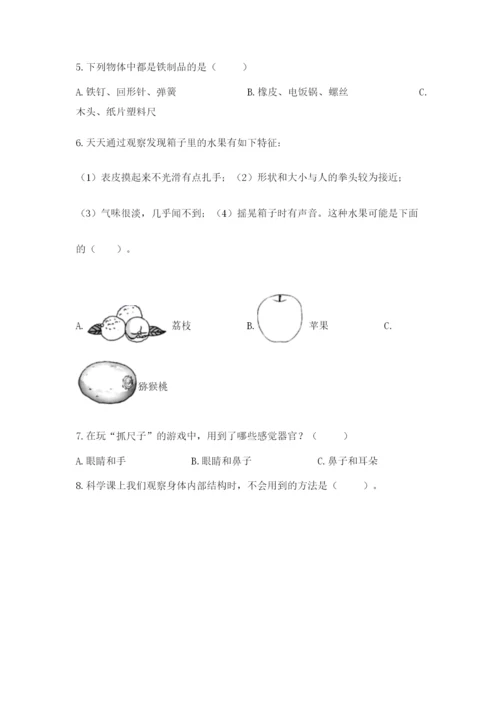 教科版小学科学二年级下册 期末测试卷精品（有一套）.docx
