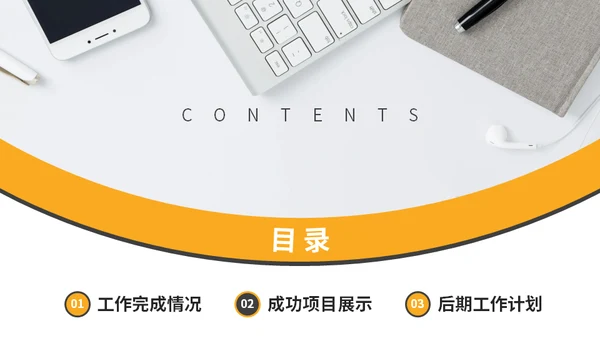 欧美商务风工作总结计划通用PPT模板