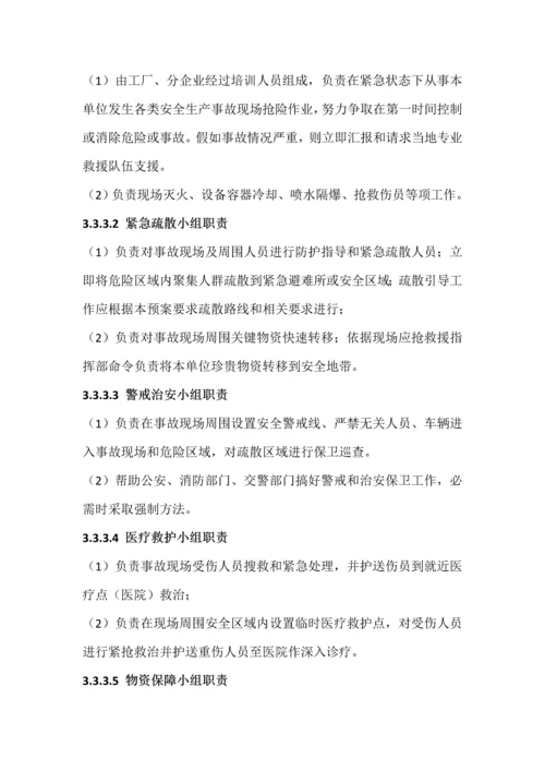 公司安全生产事故综合应急专题预案.docx