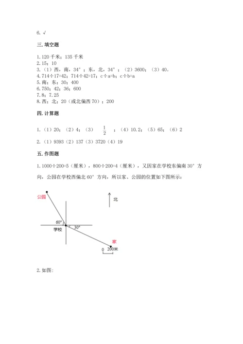 人教版六年级上册数学期中测试卷精品【考点梳理】.docx