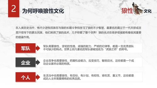 团队企业文化狼性文化员工培训PPT