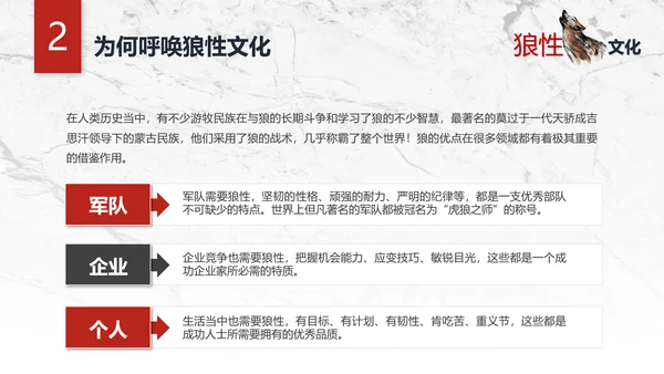 团队企业文化狼性文化员工培训PPT