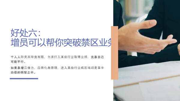 商务风高效增员专题PPT模板