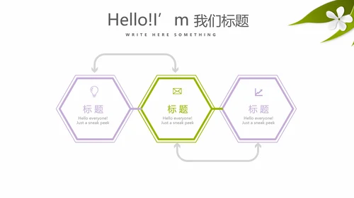 绿色小清新美容养生SPA宣传动态PPT