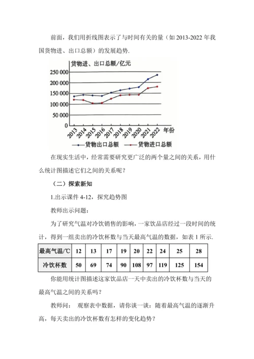 12.2.3 趋势图教案 2024—2025学年人教版（2024）数学七年级下册
