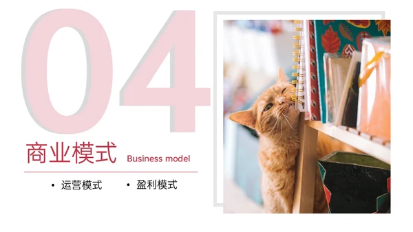 猫舍咖啡馆创业融资商业计划书通用PPT模板