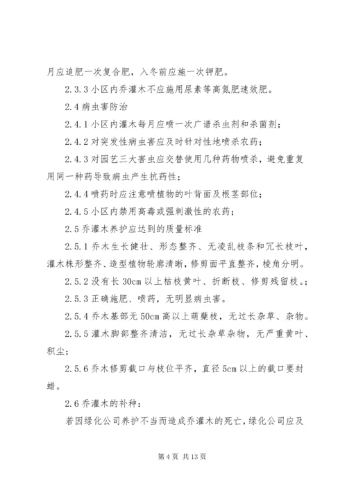 绿化日常养护方案.docx