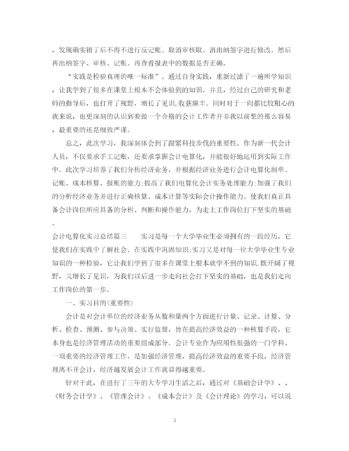 精编之会计电算化实习总结范文.docx